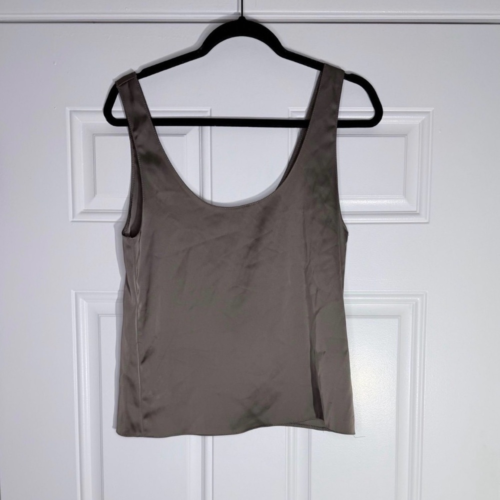 Zara Women's Tan silk top